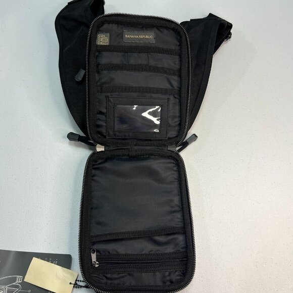 Banana Republic Metro Collection Touring Pack Black Travel Denier Nylon Passport - Picture 7 of 12